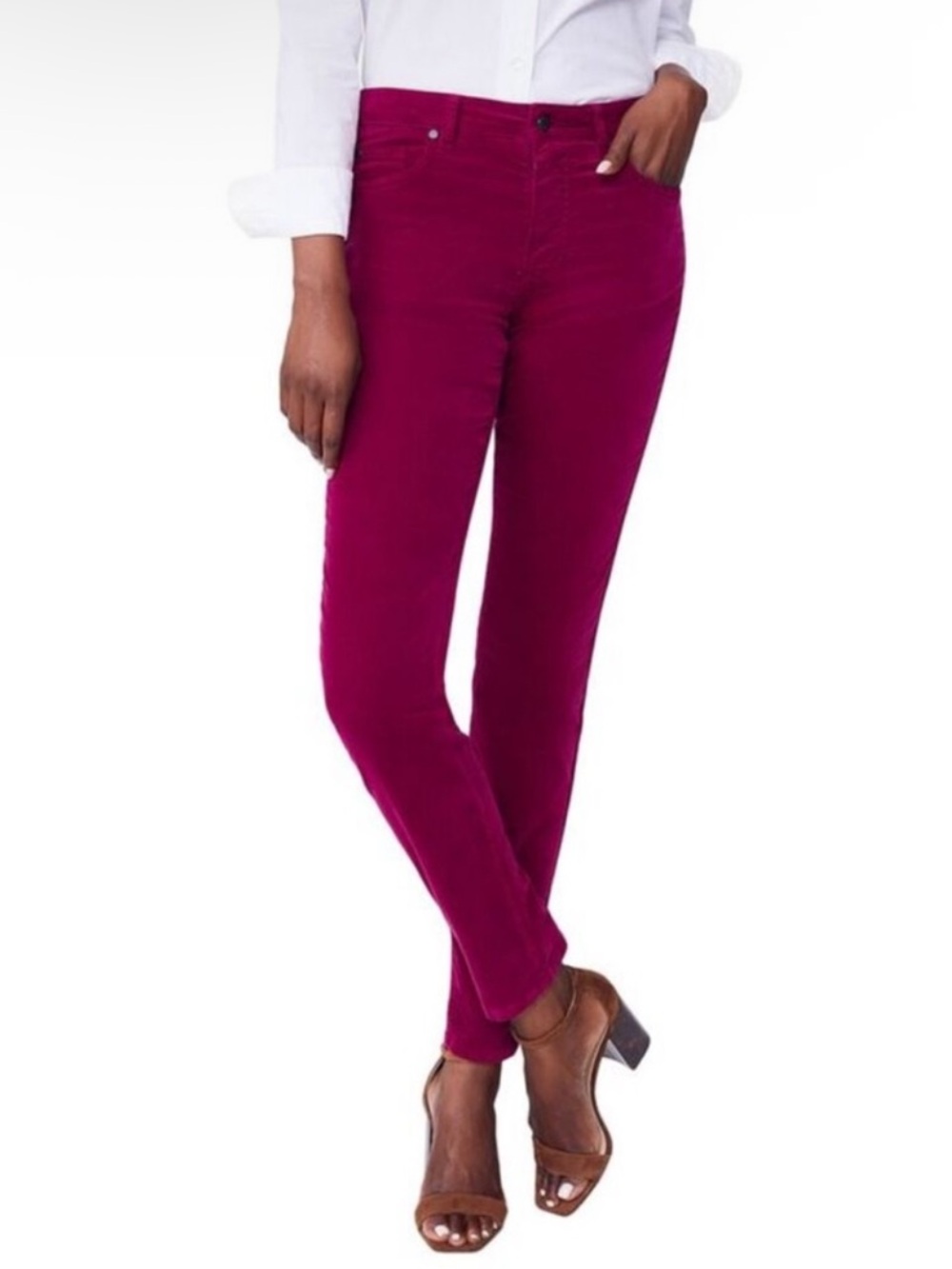 J. McLaughlin Watson Velvet Pants Stretch Size 2
